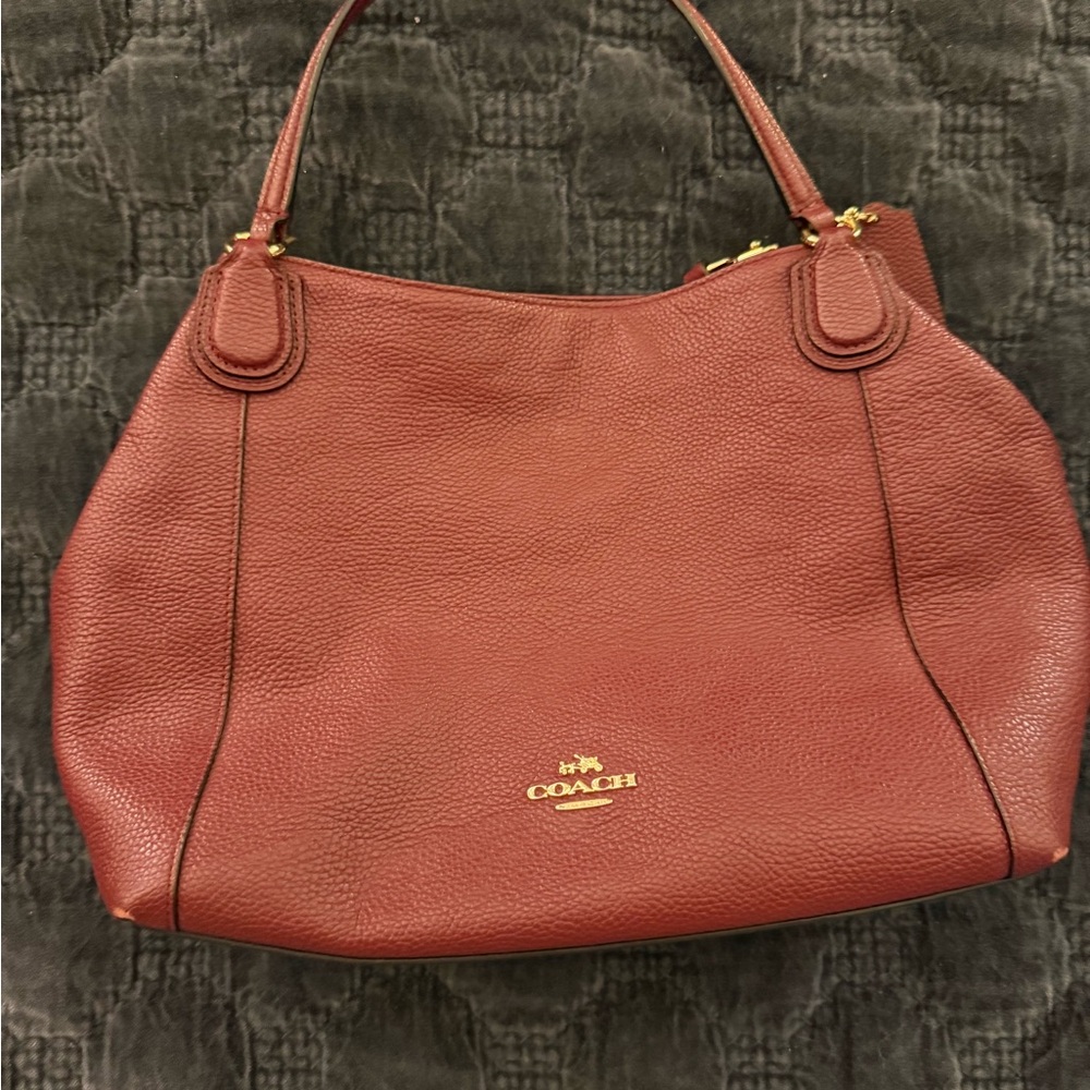 Coach Red Leather Women's Bag